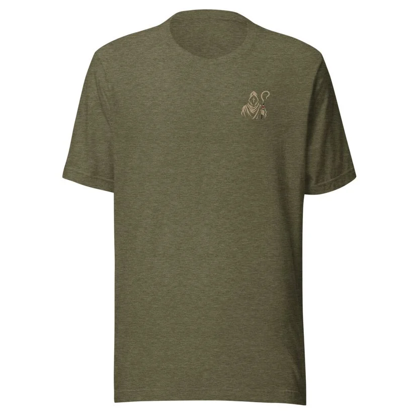 Shoot. Fight. Pray. tee, front